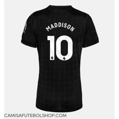 Camisa de time de futebol Tottenham Hotspur James Maddison #10 Replicas 2º Equipamento Feminina 2025-26 Manga Curta Camisa de time de futebol Tottenham Hotspur James Maddison #10 Replicas 2º Equipamento Feminina 2025-26 Manga Curta